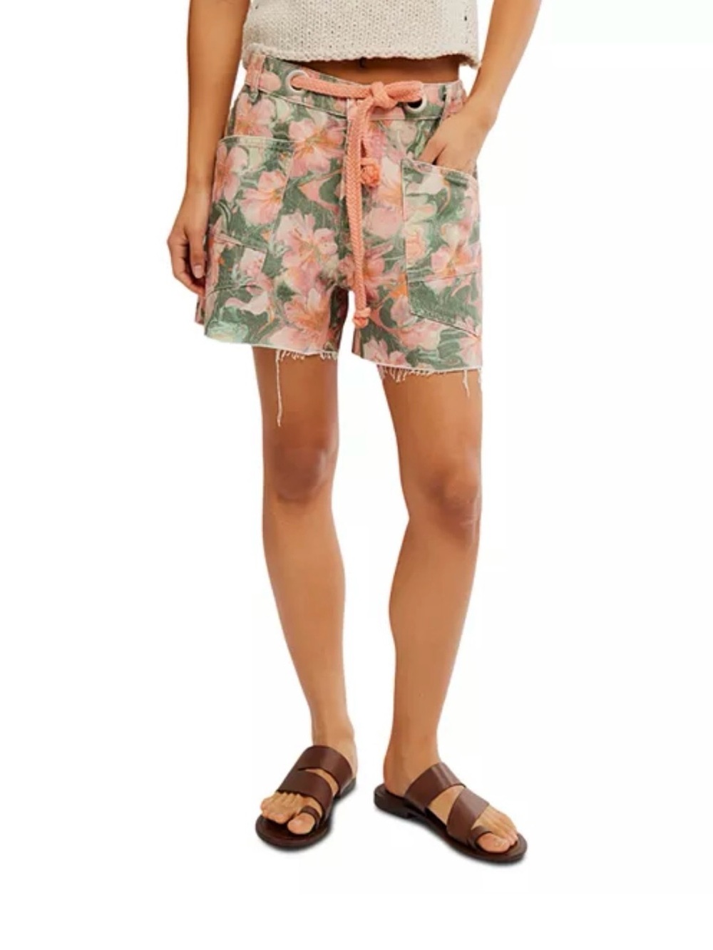 NWTs Free People We The Free Moxie Printed Shorts - Watermelon Combo - Size 30